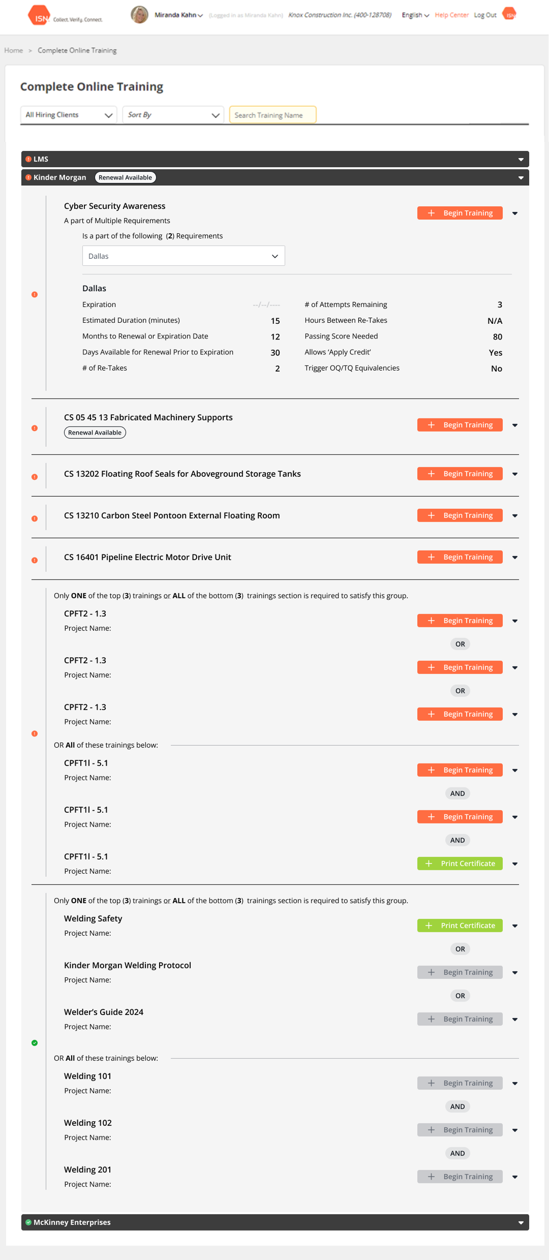 Worker readiness — Legacy update